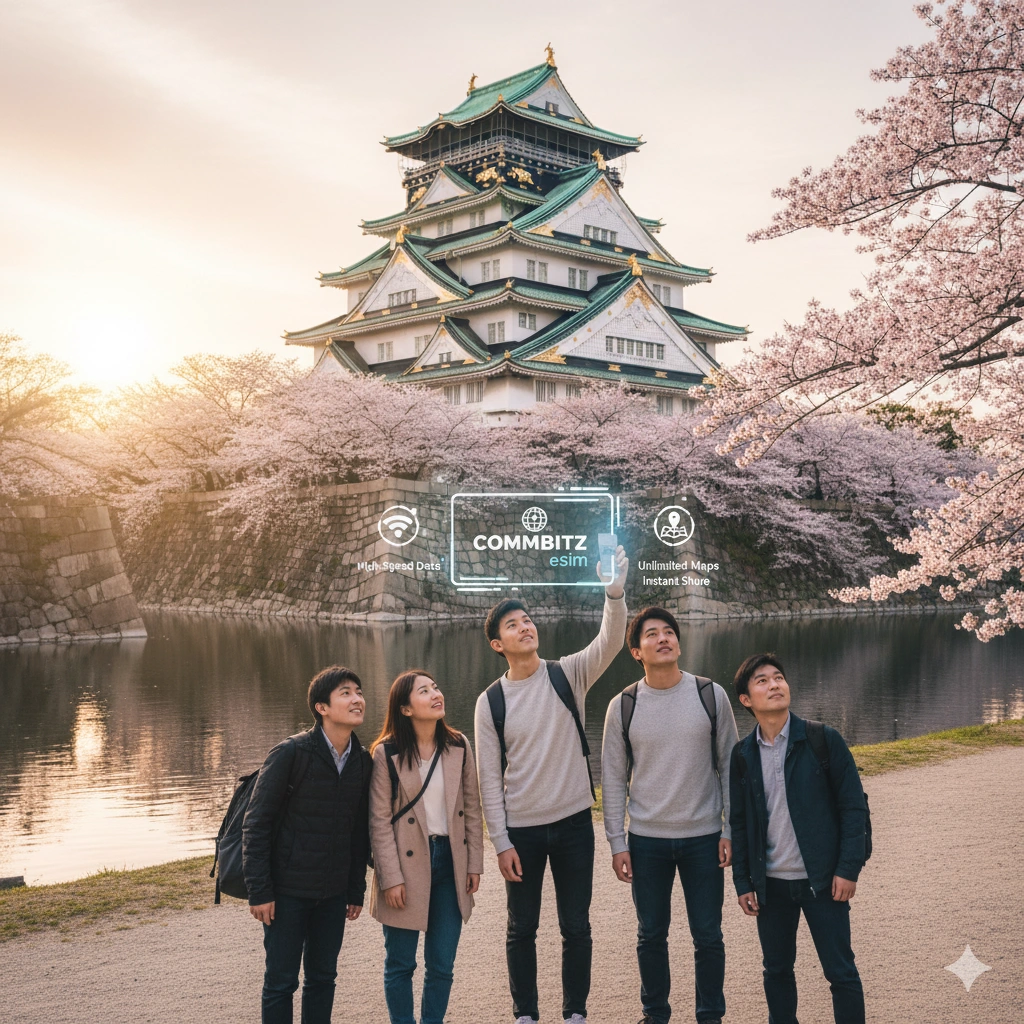Osaka Castle: A Journey Through Japan’s Feudal Past with Commbitz eSIM