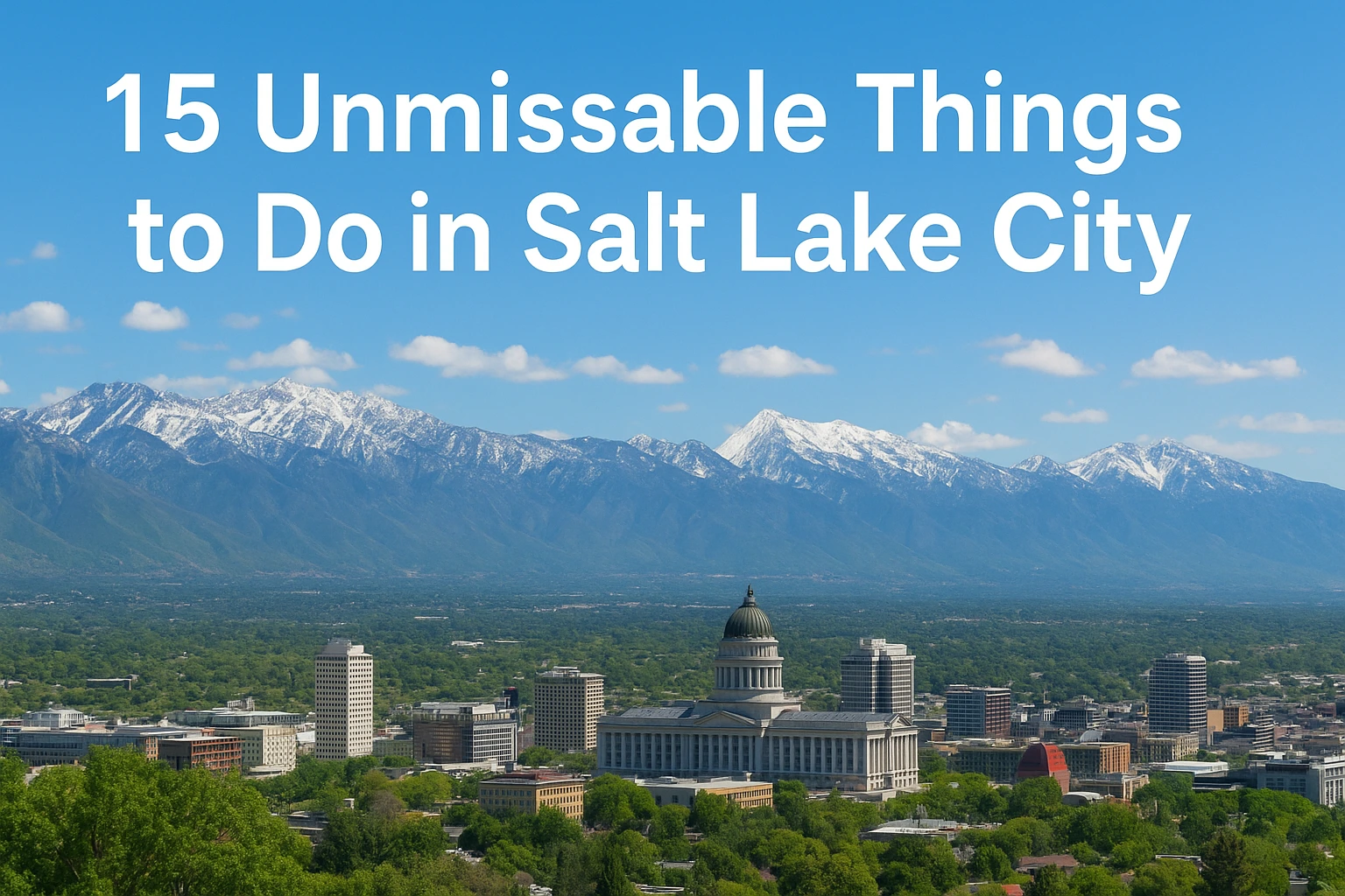 15 Unmissable Things to Do in Salt Lake City