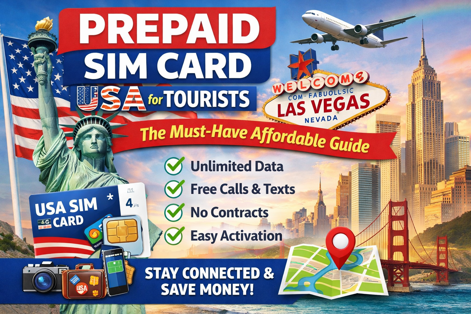 Prepaid SIM Card USA for Tourists: The Must-Have Affordable Guide