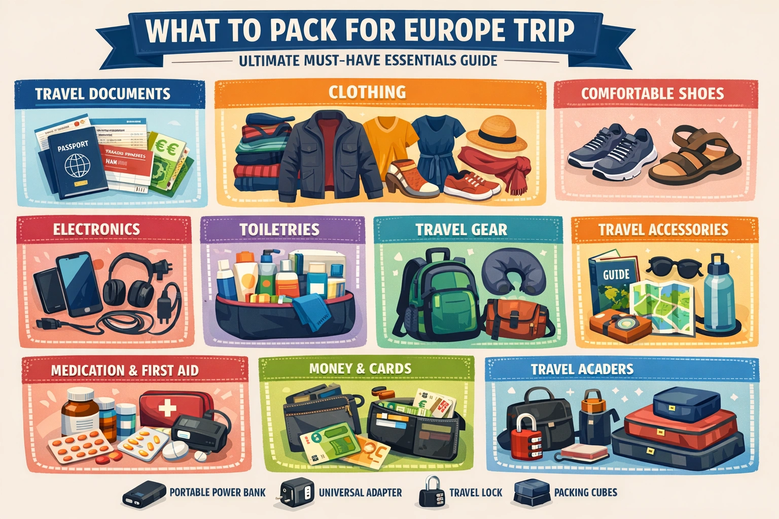 What to Pack for Europe Trip: Ultimate Must-Have Essentials Guide