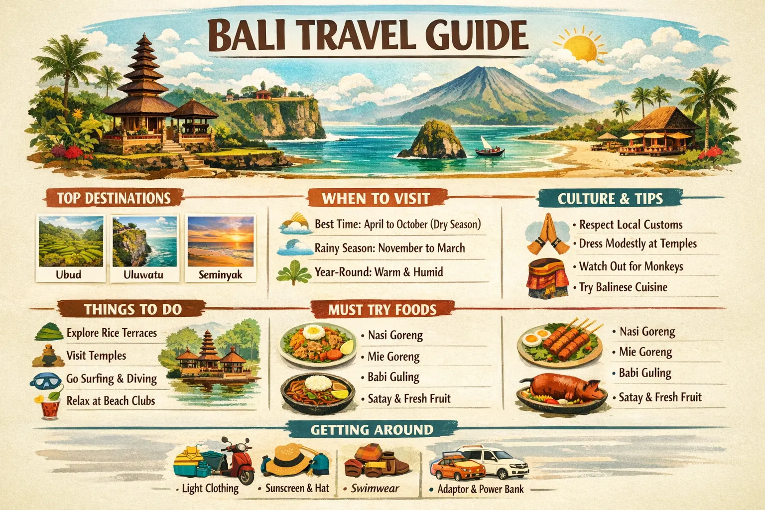 Bali Travel Guide: Ultimate Must-Have Tips for Effortless Trips