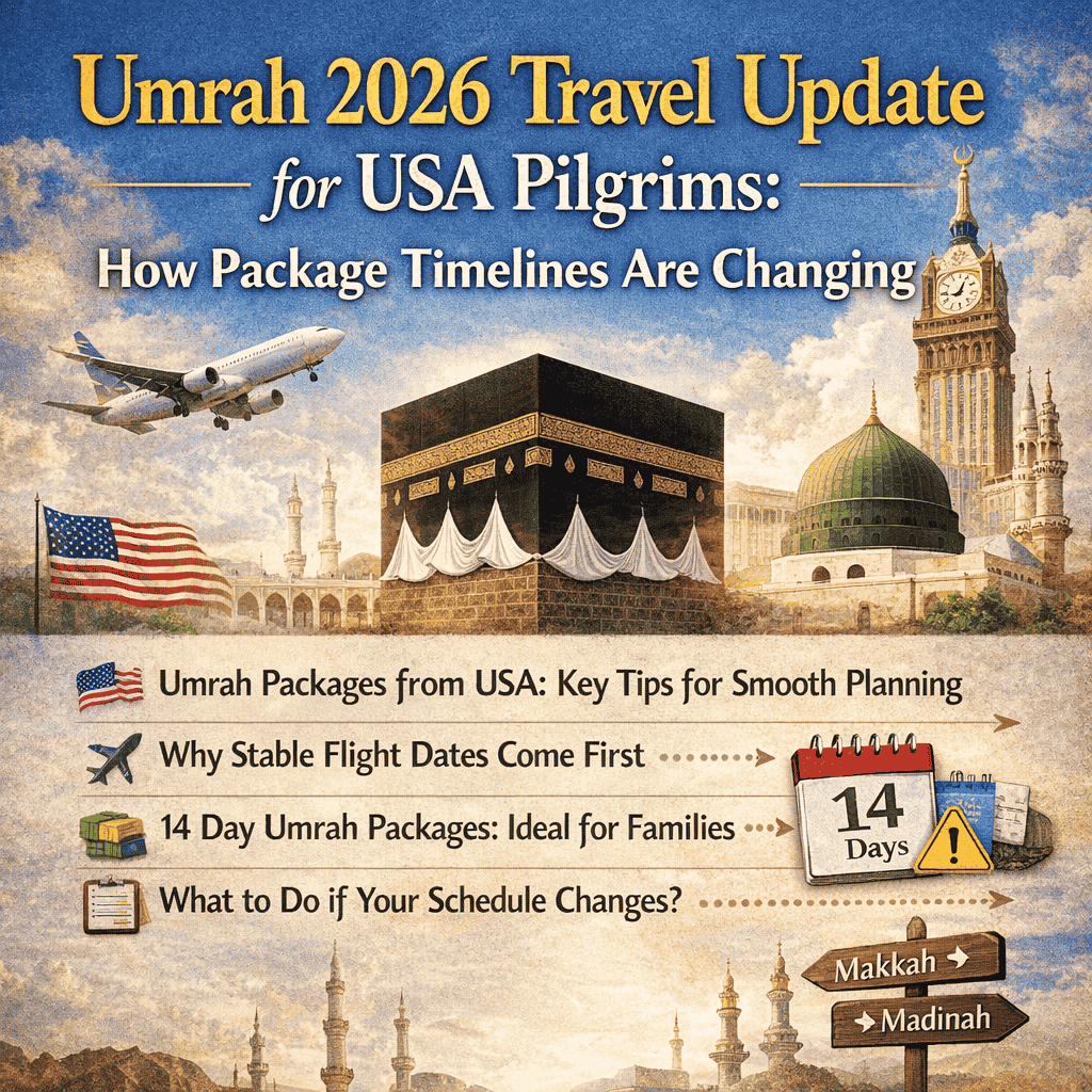 Umrah 2026 Travel Update for USA Pilgrims: How Package Timelines Are Changing